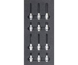 SW STAHL Sortiment Schraubendreheinsätze 1/2", Vielzahn, 12-tlg. Z3013-21
