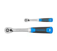 SW-Stahl Umschaltknarrensatz, 1/4" und 1/2", schlanke Ausführung, 2-teilig 06026L