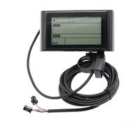 SW900 LCD Ebike Display Panel mit Geschwindigkeitsregelung, 7-poliger Stecker, ABS-Schale, Hintergrundbeleuchtung Helligkeitseinstellung, Spannungsunterstützung für 24V/36V/48V Elektrofahrrad