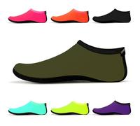 SWA15DG3XL Calcetines de Agua Unisex - Calcetines de Interior para Yoga, Playa, Surf, Buceo, Casa y Piscina - Talla UE 44-45 - Verde