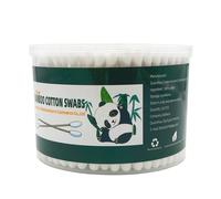 Swabils de algodn gruesos Tamao XL Bambanes de algodn Natural Biodegradable Biodegradable Grandes Tips Dobres Hisopos SwaBs extra absorbentes de a