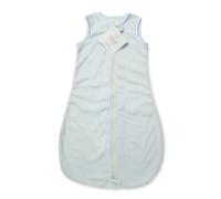 SwaddleDesigns Saco de Dormir Bebé Terciopelo zzZipMe, Velour color pastel, Azul pastel, 6-12 meses