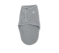 SwaddleMe by Ingenuity, Manta original de muselina, para edades entre 0 y 3 meses, entre 3,2 y 6,35 kilos, 1 unidad, 1.0 TOG - Granito