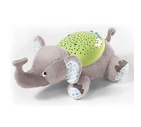 SwaddleMe para dormir Slumber Buddies (Elefante Gris/Verde) - Proyector de luz nocturna para niños con canciones y sonidos calmantes