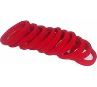 Swadeshi Desire Juego de 10 cintas elásticas de algodón de color rojo para mujeres/niñas/escuelas