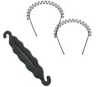 Swadeshi Desire Juego de 2 cintas para hacer moños, para hacer moños, para mujeres y niñas