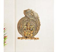 Swadeshi Desire Llavero de metal Ganesha ji decorativo para pared, estatua de Ganesh/ídolo religioso/Ganesh para colgar en la pared/decoración del hogar, pieza de exhibición, regalos/escultura de
