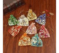Swadeshi Desire - Paquete de 100 bolsas de regalo de fiesta I Shagun Potli para boda, regalo de boda, bolsa de embalaje I bolsa de regalo de organza 10 x 14 cm (colores surtidos)