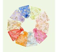 Swadeshi Desire - Regalo de devolución impreso Organza Potli - Adecuado para bodas, cestas, regalos | Para Navratri Laxmi Puja Diwali