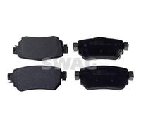 SWAG Juego de pastillas de freno Trasero con avisador acústico de desgaste 33 10 2623 Juego de pastillas de freno