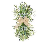 Swag de Flores de Oliva Artificiales de 24 Pulgadas, Botín de Rama de Oliva Verde, Vegetación Swag Spring Floral Swag con Hojas de Oliva y Frutas, para el de Boda Decoración del
