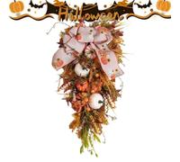 Swag Floral en Forma de Lágrima de Otoño, Swag en Forma de Lágrima de Otoño | Tema ',Coronas de otoño artificiales, Tema de otoño, Decorativo en de para el autom tico