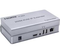Swallows 200M HDMI KVM extensor IP, sobre IP RJ45 Ethernet CAT6 6A Transmisor 1 TX a 20 RX y USB Cascada Teclado Ratón sobre UTP/STP H.264 (TX+RX)