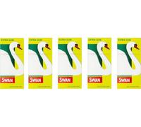 Swan - 600 puntas de filtro extrafinas | 5 paquetes x 120 puntas de filtro precortadas Swan, papel, amarillo, 4 x 4 x 2 cm - Puntas de filtro de cigarrillo - Accesorios premium para fumar Swiss+