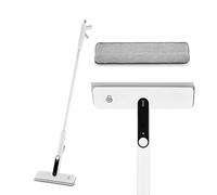 Swan Elevate SWFC2009WHTN - Escobilla de Goma para Ventanas con Almohadilla de Microfibra Gruesa, Limpiador de Vidrio Extensible y Manual con gatillos duales, Color Blanco
