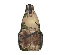 Swan Green Leaves Strawberry Squid Crossbody Bag, Sling Chest Cross Body Bag para Hombres y Mujeres, Utilizado para el Ocio y los Viajes