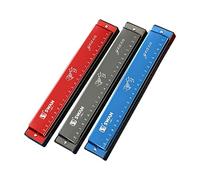Swan Harmonica - Marcador diatónico de 24 agujeros, clave C, polifónico, nivel de rendimiento profesional, para adultos, estudiantes, niños, introducción (SW24 azul)