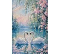 Swan Lake: Artistic Nature Notebook: A Romantic Blank Lined Notebook for Writing, Journaling and Everyday Notes