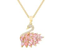 Swan Necklace - Animal Necklaces | Collar de pájaros | Cute Animal Bird Necklace Shiny Jewelry Collection | Colgante Necklaces | Women Dazzling Swan Colgando Elegant Necklace For Mother Wife, Se
