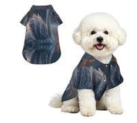 Swan on the Lake - Camisa hawaiana para perros pequeños y gatos | Diseño de impresión completa, suave, transpirable, ligero, perfecto para fiestas de playa de verano, lavable a máquina