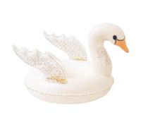 Swan Pool Float - Inflatable Water Play Lounger, Swan Shaped Swimming Raft | Lightweight Floating Recreation Accessory For Buoyant Leisure Ride Decorative Summer Activity Gear Vacation