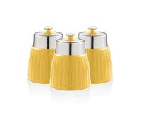 Swan Retro - Juego de 3 botes (3 unidades), color amarillo