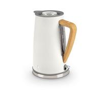 Swan SK14610WHTN, Nordic Rapid Boil Jug Kettle, Wood Effect Handle, Soft Touch Housing and Matt Finish, 3kw, 1.7 Litre, Cotton White