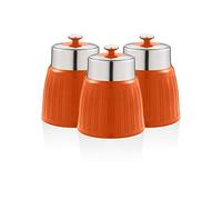 Swan SWKA1024ON Retro - Juego de 3 botes, color naranja