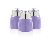 Swan SWKA1024PURN Retro - Juego de 3 botes, color morado