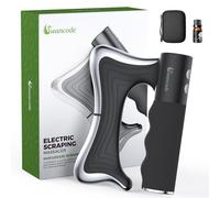 swancode Rascador muscular calentado, herramienta eléctrica de liberación de fascia con calor y vibración, herramienta de masaje Gua Sha de cuerpo completo, 3 modos de intensidad ajustables, pantalla