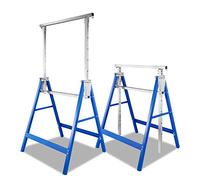 SWANEW 2 bastidores plegables de 7 posiciones, altura de 81 a 130 cm,200 kg de carga, plegables, de metal, andamios