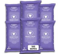 Swanky Cables Toallitas limpiadoras de pantalla: toallitas electrónicas para pantallas - Toallitas de pantalla de computadora para lentes, teléfono, pantalla de TV y monitor - Toallitas técnicas y