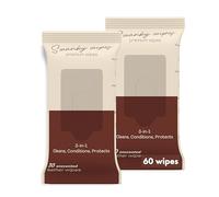 Swanky Leather Wipes - Leather Cleaner and Conditioner for Purses, Shoes, Furniture Polish & Car Seats, Prevents Fading & Cracking, Restores Softness & Shine - Soft Wipes, 60 Count