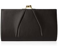 Swanky Swans - Mira Satin Classic Frame Bag, Carteras de mano Mujer, Black, 5.1x12x20.8 cm (W x H L)