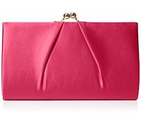 Swanky Swans - Mira Satin Classic Frame Bag, Carteras de mano Mujer, Pink (Fuschia), 5.1x12x20.8 cm (W x H L)