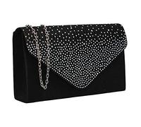 Swankyswans Abby Diamante estilo sobre para mujer, color Negro, talla Talla única