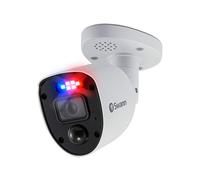 Swann Add-On DVR Enforcer Bullet Cámara de Seguridad con Sensor de Foco, Video 4K UHD, diseño Interior o Exterior, visión Nocturna a Color del anochecer al Amanecer, además de detección Real de Calor