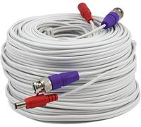 Swann Cable coaxial BNC para sistema CCTV de cámara de seguridad, cable de extensión de video y alimentación, certificado UL CL2 y CL3, resistente al fuego, 200ft / 60 m, SWPRO-60ULCBL