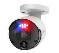 Swann Cámara de Seguridad para el hogar, PoE Cat5e NVR 4K HD Video, CCTV de vigilancia por Cable al Aire Libre para Interiores, visión Nocturna en Color, detección de Movimiento térmico, Luces LED