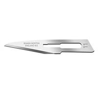 Swann-Morton - Cuchillas de acero al carbono, desechables, estériles, tamaño No. 11, 100 hojas empaquetadas individualmente en papel de aluminio.