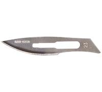 Swann-Morton - Cuchillas de acero al carbono, desechables, estériles, tamaño No. 23, 100 hojas empaquetadas individualmente en papel de aluminio.