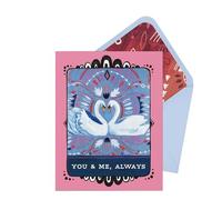 Swans Love Card (Jessica Swift for Em & Friends Greeting Cards)