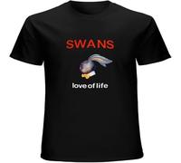 Swans Love of Life Rock Folk Retro Vinta Coll Gift Unisex T-Shirt Shirt Men's Top tee Black 3XL