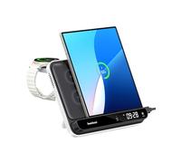 SwanScout Cargador Inalámbrico para Samsung Z Fold 7/6/S25 Ultra/S25/iphone Air/17/16, Estación de Carga 30W Rápida para Galaxy Z Fold 5/4/3, Galaxy Watch 8/8 Classic/7/Ultra/6/5/4, SwanScout 710FS