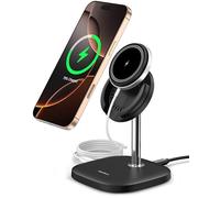 SwanScout Magnético Cargador inalámbrico para iPhone 17/Air/16/15/14/13/12, Soporte de Carga Compatible con MagSafe Wireless Charger para Samsung Galaxy S25/S24/S23/S22/Note/Z Fold 7/Z Flip 7