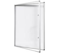 SWANSEA Tablon de Anuncios con Llave 120x90cm丨Tablon de Anuncios Exterior o Interior丨Puerta Acrílica y Marco de Aluminio丨Tablón de Anuncios Magnetico 16xA4