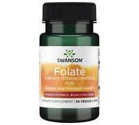 Swanson Ácido fólico (Quatrefolic ®) - 30 cápsulas vegetales
