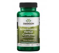 Swanson Adaptogenic Herbal Complex Rhodiola Ashwagandha Ginseng 60 cápsulas.