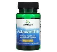 Swanson Astaxantina 4mg - Potente Antioxidante Natural - Suplemento Alimenticio - 60 Cápsulas Blandas