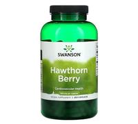 Swanson Baya de Espino 565mg - Suplemento Natural de Alta Potencia para Salud Cardiovascular y Mejora de la Circulación Sanguínea - 250 Cápsulas